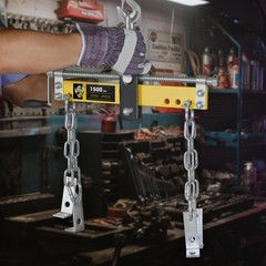 YELLOW JACKET Engine Hoist Shop Crane Engine Leveler 1500lbs Steel with Ball Bea
