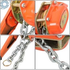 Wrench Hoist Manual Lever Block Steel Chain Hoist 6600lb Capacity 10ft G80 Chain