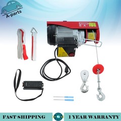 880Lbs Electric Hoist with Wireless Remote Control, 110V Electric Hoist with Rem