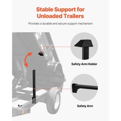 Uimoso 8 Ton Hydraulic Scissor Hoist Kit fit 10-14ft Dump Trailer Bed Body