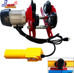 Electric Trolley for Power Hoist 2200LBS Capacity Fit 2.68-4.33 in I-Beam Push