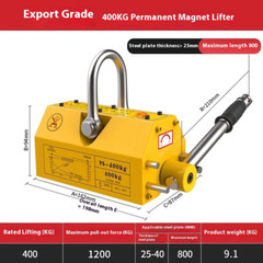Permanent Magnet Crane Magnetic Spreader Strong Round Steel Suction Cups
