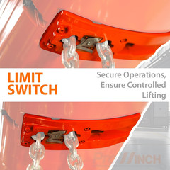 2000 Lbs Portable Electric Hoist with Remote Control, 20 Ft Lift Height
