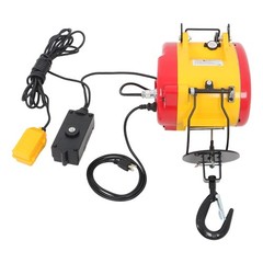 2-in-1 Portable Electric Hoist Winch 1100 LBS Wired & Wireless Remote Control