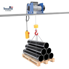880Lbs Electric Hoist Winch, 110V 1KW Hoist Winch with 98Ft Steel Wire & Wired R