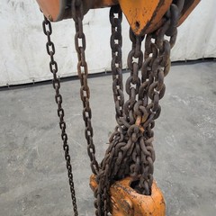 COFFING DUFF-NORTON 8 TON HAND HOIST 8′ LIFT 7′ PULL H2425 W/ CROSBY HOOKS