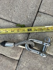 6 ft Crane Rigging Hoist Lift Sling Stainless Steel Cable Attachment Heavy Duty
