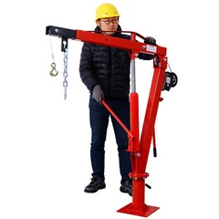 Foldable Hydraulic Swivel Lift Crane 2000LBS Capacity Pickup Truck Bed Hoist