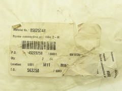 Demag Crane 85825844 KBK II-H Hoist Hex Head Screw Set M16x2.0 Bolt Lot of 4