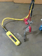 DEMAG ELECTRIC CHAIN HOIST 1/1 H5 V7,2/1,8 440/480V 2200LBS 200″ DROP W/ TROLLEY