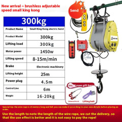 Brushless Inverter Small Diamond Electric Hoist 220v Crane Lift Adjustable Speed