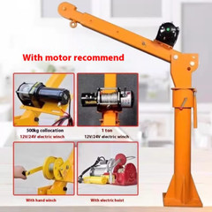 Truck-mounted Jib Crane Oil Drum Crane Loading and Unloading Small Crane