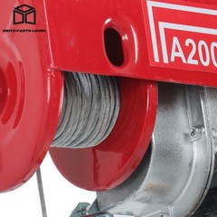 440LBS Miniature Electric Hoist with 14ft Remote Control & Single/Double Slings