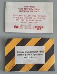 *NEW* Crosby Group 1016668 HR-125M Hoist Ring Swivel M24x3.00×80 + Warranty!