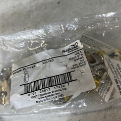 (QTY 10) National Hardware Nickel Finish Swivel Single Pulley 3201BC