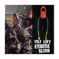 Engine Hoist Sling | No Chain Hoist Hassle | 1 Ton Capacity | 45 Degree Tilt …
