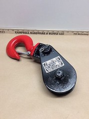 Block Tailboard 4Ton Wire Rope Sheave Tow Shackle Clevis Tree Sling Swivel Hook