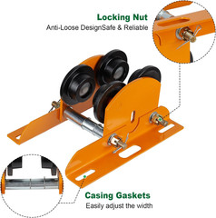 Electric Hoist Manual Trolley Heavy Duty 0.5Ton 1100LBS Capacity for PA200 to PA