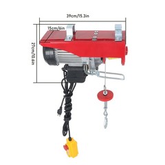 Compact 110V Electric Hoist – 600kg Capacity with Lifting Belt & Remote