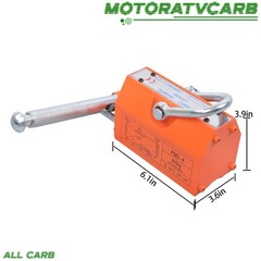 ALL-CARB 880 lbs Permanent Magnetic Lifter Lifting Magnet 2.5 Safety Factor