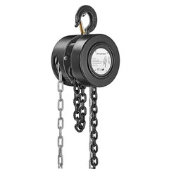 SPECSTAR Hand Chain Hoist 2 Ton 4400 Lbs Capacity 10 Feet with 2 2 Ton, Black