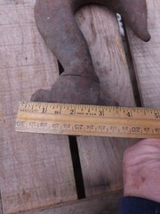 Vintage Swivel Hoist Crane Hook Industrial Steampunk, Rusty, Over 9 Pounds!