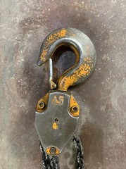 Used Harrington 5 ton Chain HOIST 10ft Lift Chain CF050 5 ton Hooks chain CF4