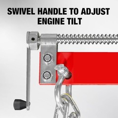 3 Position Steel Engine Leveler with Adjustable Handle, 1500 lb Capacity
