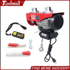 Findmall 1760lb 1350W Electric Hoist Crane Winch w/328ft Wireless Remote Control