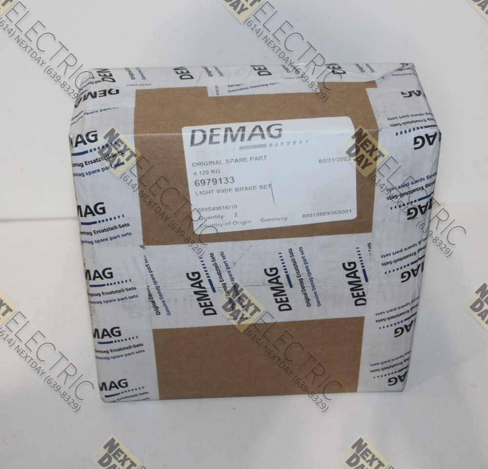Demag, 6979133, 069 762 84, Brake Set Crane Hoist Light Wide KB100