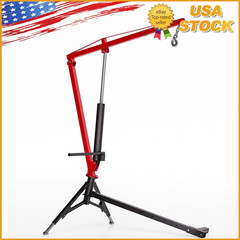1000 lbs Truck Crane Hoist Hydraulic Hitch-Mount Crane 360° Swivel Hoist Lifter