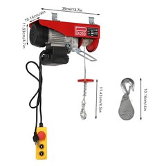 Electric Hoist Winch Lifting 440Lbs Engine Crane Ceiling Pulley Crane 480W