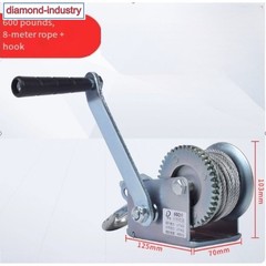 600 pounds Manual Hand Winch Manual Winch Small Lifting Winch with Wire Rope