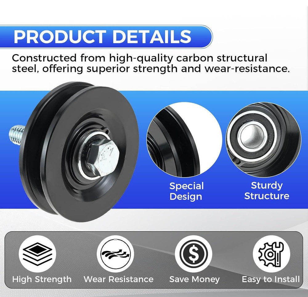 90040 Carriage Wheel Kit For TranzSporter TP250 TP400 LH200 LH2000 Ladder Hoist