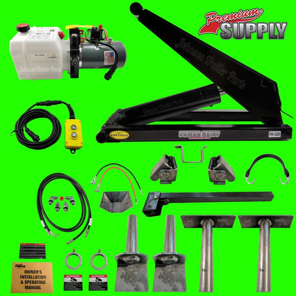 10 Ton Dump Trailer Hydraulic Scissor Hoist Kit – PH520 Dump Bed Scissor Hoist