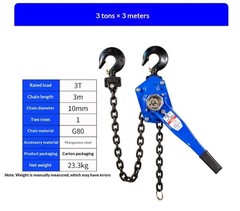Hand Wrench Hoist Manual Tightener Tensioner Hand Hoist Manual Hoist