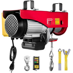 110V Electric Chain Hoist With Wireless Remote Control 1320LBS 600KG Overhead Ga
