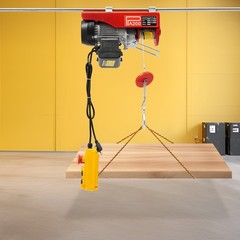 Electric Hoist 440 lbs Remote Control Winch Overhead Crane for Garage Warehouse