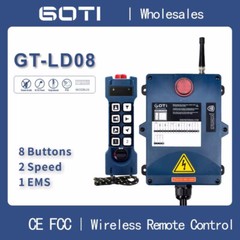 8 Buttons Switch Double Speed Industrial Wireless Remote Control AC/DC 18V-440V