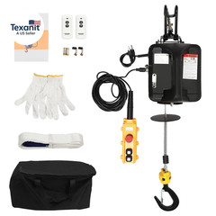 Electric Hoist Winch,1100Lbs 1500W Electric Hoist Winch Portable Winch with Wire