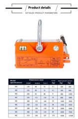 1T 2T Permanent Magnet Lifter Powerful Lifting Permanent Magnet Suction Cup