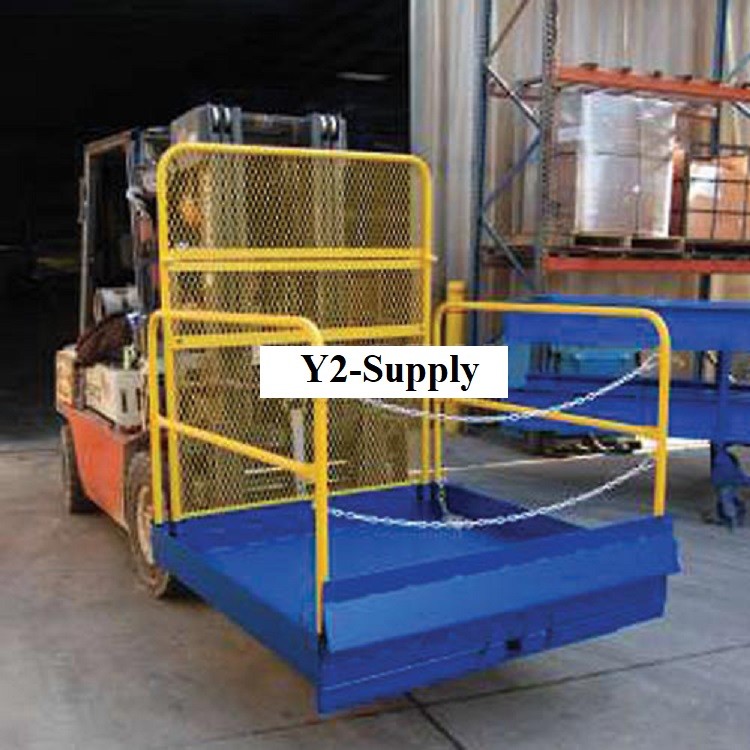 NEW! Forklift Loading Platform Attachment, Rails & Rear Screen!!