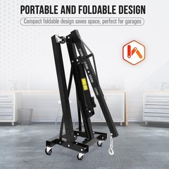 Engine Hoist Crane Cherry Picker 2 Ton Hydraulic Garage Shop Engine Lift Jack