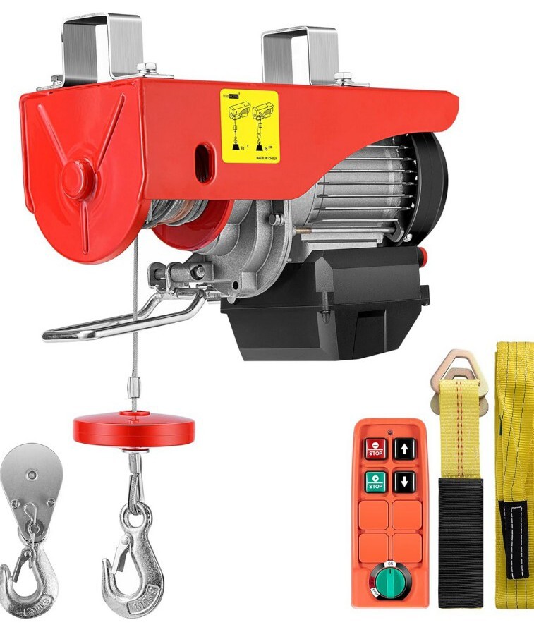 Electric Hoist, 110V 440 Lbs Winch with Wireless Remote Control