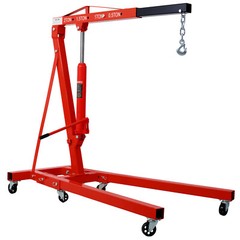 2 Ton Folding Engine Hoist Cherry Picker Shop Crane Hoist Lift Heavy Duty Steel