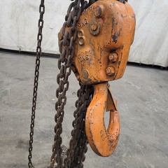 COFFING DUFF-NORTON 8 TON HAND HOIST 8′ LIFT 7′ PULL H2425 W/ CROSBY HOOKS