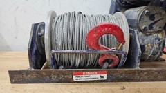 MY-TE 100AB Single Line Drum Winch Hoist 2000 Lb Lift, 120V USED