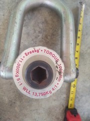CROSBY 11,000 KG SWIVEL HOIST RING, p/n 1016690, HR-125M, M36x4.00×150, USA