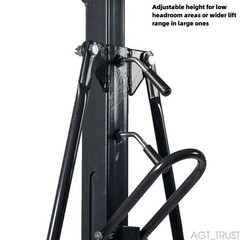 AGT Portable Shop Lift Hoist 1Ton Gantry Crane Adjustable Attachment 2000LB