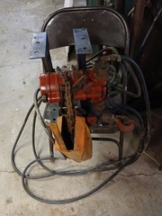 HD Air Hoist CHICAGO Pneumatic #CP1100, Variable Speed 550lb Capacity, 15′ chain
